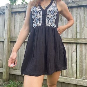 Black embellished dress